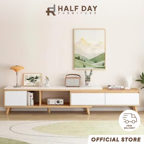 (Pre order) Wooden Moon Telescopic TV Modern Simple Living Room Small Unit Japanese