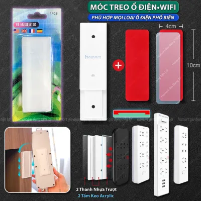 Vỉ 20 Nẹp Dây Điện LỚN Dán Tường Móc Treo Kẹp Cố Định Dây Cáp Thiết Bị Lớn TV Tủ Lạnh Ổ Cắm Điện