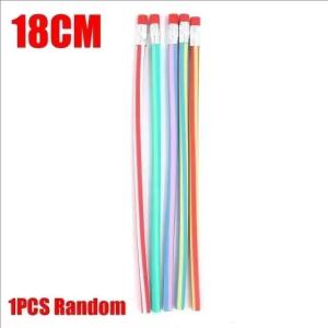 Feelife 6/1Pcs Magic Bendy Flexible Soft Pencil with Eraser Colorful Creative Novelty Bend Pencil for Kids Students Gift School Supplies