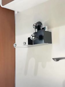 AE Suction cup hair dryer storage rack for bathroom high aesthetic value no-drill wall-mounted hair dryer storage shelf