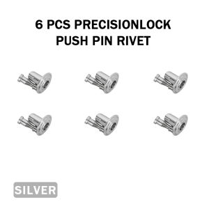 6/12PCS PrecisionLock Push Pin Rivet CNC Aluminum M5x15 For Motorcycle Universal
