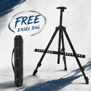 1.6 M Art Painting Display Easel Stand - Portable Adjustable Metal Tripod Artist Easel with Bag