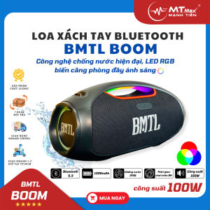 [ Loa nghe nhạc có đèn led ] Loa Bluetooth BMTL BOOM  chống nước cực cao  kết nối đa dạng  Bluetooth 5.3 TWSAUX TYPE C USB  đèn led siêu đẹp