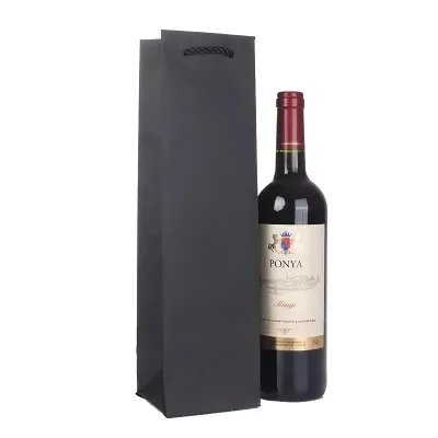 Mothers Day High Quality Bottle Red Wine Gift Paper Bag Goodies Bag