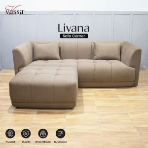 Sofa L Livana Sofa Corner Minimalis Modern By Vassa Sofa