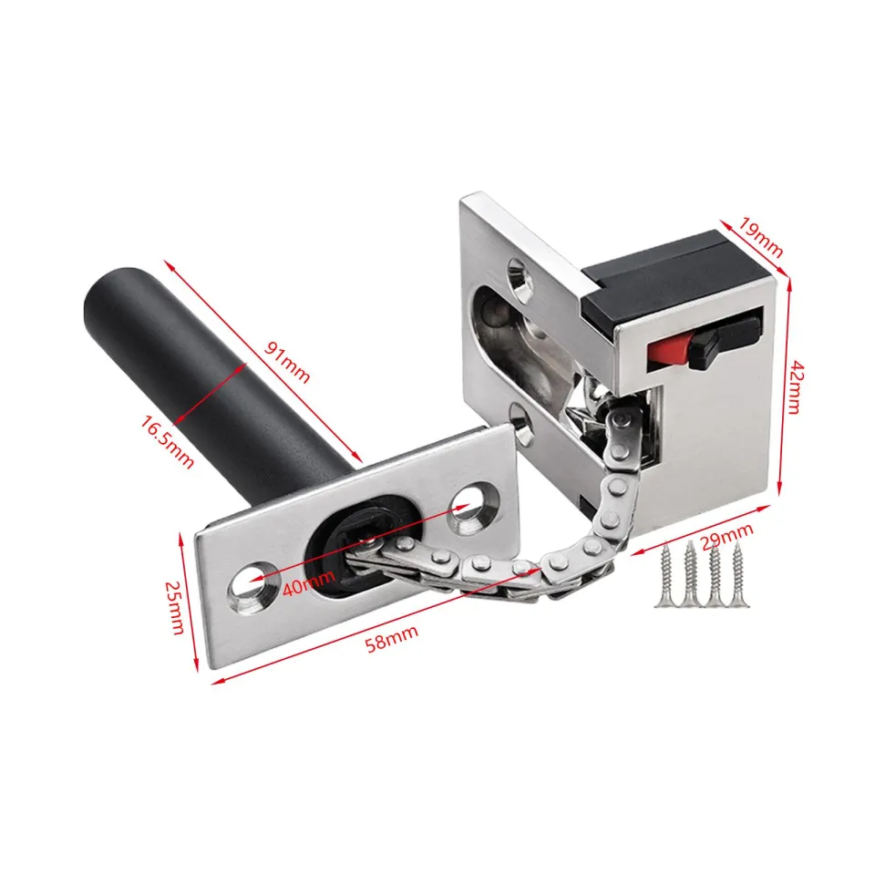 Fityle Door Chain Lock Security Lock Safety Guard Chain Heavy Duty