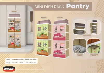 LEMARI RAK PIRING NAIBA MINI DISH RACK 4001/4002/4101/4102 LEMARI PIRING LEMARI PLASTIK ORIGINAL KUALITAS PREMIUM