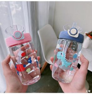 Botol Minum Karakter Sedotan 550ml BPA FREE Tempat Minum 2677