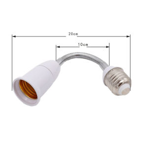 30CM Flexible E27 to E27 LED Bulb Extension Lampu Holder Light Socket LED Lamp Holder Converter
