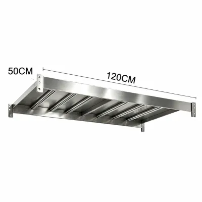 NINI Stainless Steel Industrial Heavy Duty Metal Rack Adjustable Steel Shelving System Storage Organizer for Warehouse Garage Workshop Commercial Use