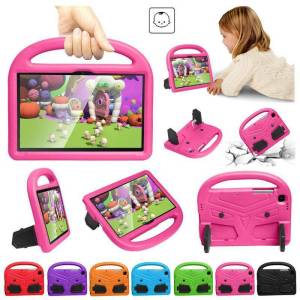 Casing for Samsung Galaxy Tab A 8.0 2019 SM-T290 T295 T297 Tab A 8.0 (2019) with S Pen SM-P200 P205 Tab A7 Lite 8.7 SM-T220 T225 Kids Silicone EVA Lightweight Shockproof Anti-fall Portable Handle Stand Case Cover