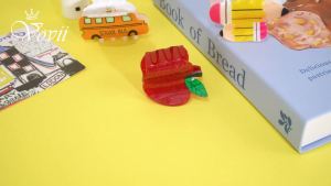 3Pcs Pencil School Bus and Claw Clips for Back to School Cute Unique Teacher Hair Clips for Funny Teacher Accessories Appreciation Gift