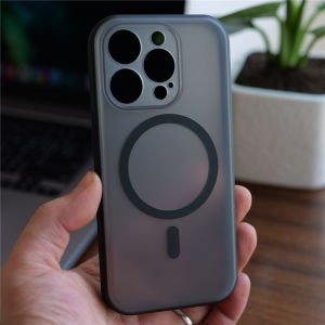 Full Lens Protection Matte Translucent for Magsafe Magnetic Case for iPhone 17promax 16Pro 17Pro Touch Camera Button Hard Cover
