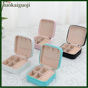 tuokaiguoji กล่องจัดเก็บเครื่องประดับแบบพกพาสำหรับจัดแสดงต่างหูกล่องจัดระเบียบ