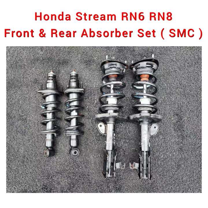 Honda Stream RN6 RN8 Front & Rear Absorber With Coil Spring Set 