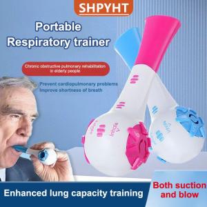 [COD] SHPYHT SPORTS Breathing Trainer Adjustable Resistance Handheld Lung Expansion Training Tool Increase Lung Capacity Running Abdominal Exerciser