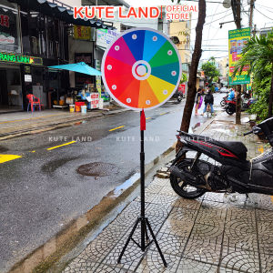 Vòng quay may mắn khổng lồ 60 cm cao 2 mét 10 ô có số trúng thưởng quay ngẫu nhiên trò chơi sự kiện event
