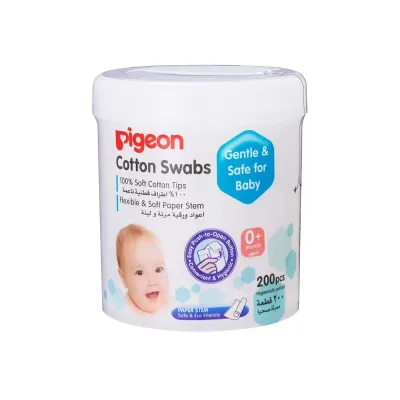 Pigeon Cotton Swabs 200pc (Case)