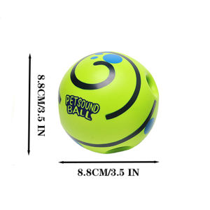 8.8/11CM Pet Ball Dog Toy Ball with Sound Bite Resistant Cat Dog Animal Toy Self-Happy Boredom Relieving Molar Sounding Ball Strange Barking Ball Pet Toy