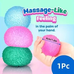 Ice Ball Maltose Squishy Toys Pink Blue Mochi Sensory Fidgets Toy Simulated Transparent Anti Stress Slow-rebound Decompression Tool