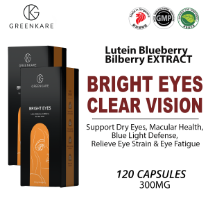 (Bundle of 2) Eye Vitamins Lutein Blueberry & Bilberry Extract- Eye Strain Dry Eyes & Vision Health | 120 Veg Caps