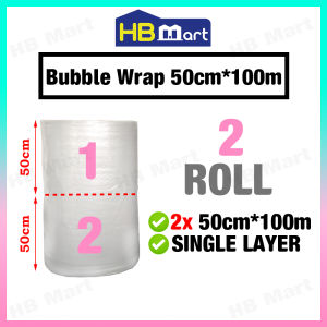 Bubble Wrap Single Layer / Double Layer Air Bubble Clear Black 0.5m / 0.33m / 0.25m / 0.20m x 100m local outstation peninsular west malaysia [BW09]
