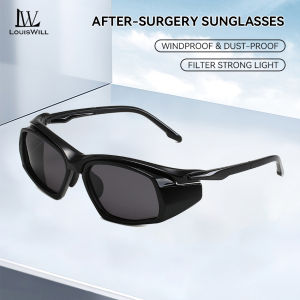 LouisWill Eye Protection Sunglasses Moisture Chamber Glasses Suits For After Cataract Surgery Myopia Surgery TAC Polarized Sunglasses Anti Pollen Anti Fog Anti Sand Windproof Lenses Eye Cure Men Women Safety Goggles