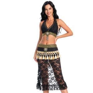 Eastern Belly Dance Tribal Style Dance Skirt Performance Stage Team Festival Dance Dress