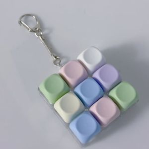 INNEWIN Key Button Finger Keyboard Stress Relief 3/9 Keys Keycap Keychain Gadget Decompression Toy Adult