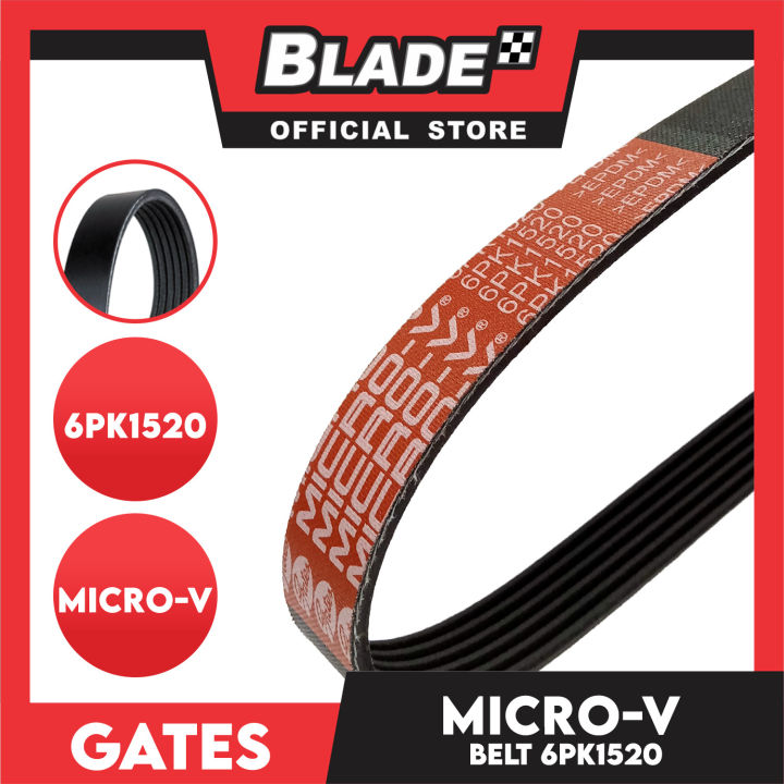 Gates Automotive Micro-V Fan Belt 6PK1520 KO60598 For Ford and Toyota ...