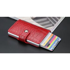 BAELLERRY K9132 DOMPET KARTU LONTAR RFID DENGAN KANCING PENGUNCI