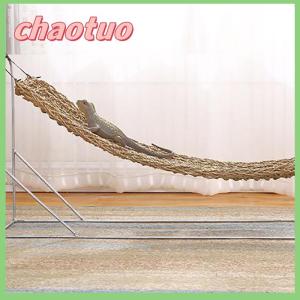 chaotuo Seaweed Reptile Lizard Hammock Hamster Reptile Grass Mat Pet Bed Hammock Swing Pet Reptile Toy Hanging Bed Mat Pets Supplies