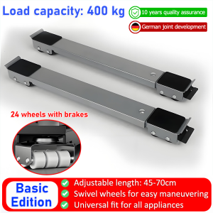 【local stock】movable washing machine stand washing machine base with 360° Wheels fridge roller holder fridge stand washer rack refrigerator stand adjustable length