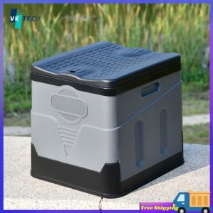 [ VKTECH ] Outdoor Portable Toilet for Camping and Hiking - Compact Folding Car Toilet Bucket - Easy to Clean and Carry for Beach Trips