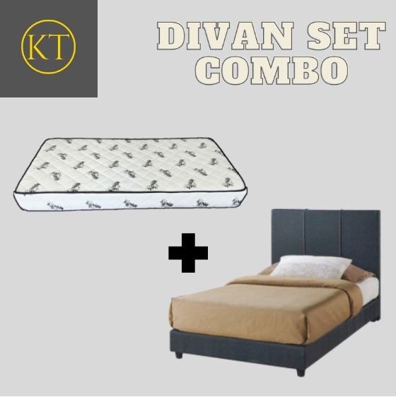 KT Furniture Single size fabric divan bed/bed frame /Fabric Bed Frame