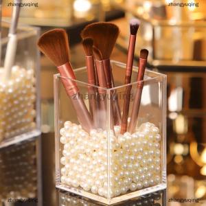 [COD] zhangyuqing Make Up Organizer Plastic Makeup Brush Pot Storage Acrylic For Cosmetics Holder Desk Cosmetic Storage Container