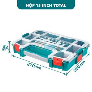 Hộp đựng linh kiện TOTAL Hộp nhựa đựng đồ nghề ghép nối với nhau vách ngăn tháo rời nhựa PP5 đựng phụ kiện linh kiện điện tử hộp đồ nghề đa năng