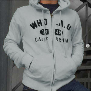 Jaket Zipper Hoodie WHO Pull Bordir High Quality Pull Hantag Premium Tebal / Jaket Fleece Pria Wanita Terbaru