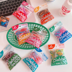 100Pcs Girls Mini Rubber Band Elastic Hair Ties Headband Children Ponytail Holder Hair Rope Kids Hair Accessories Gift Random Color