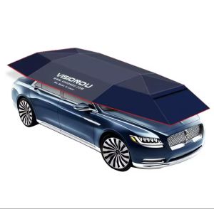 460x230cm Car Covers Automatic Vehicle Tent Folding Remote Control Anti-UV Waterproof Protection Cover Movable Carport Canopy FULL-AUTOMATIC SUNSHADE Folding Sunshade Mobile Shed Heat Shield Car Clothing Sunshade Roof Waterproof Protection Cover Movable