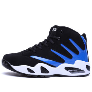 EDM【Free Shipping】 Sneakers Basketball Shoes for Men Sale Korean Style Rubber Sneakers Shoes High Top Air Shoes Size 40-44