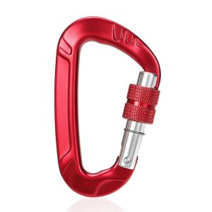 ZENO 12KN Móc khóa an toàn chuyên nghiệp Nhiều màu sắc Nhôm Khóa an ninh leo núi Móc chìa khóa hình D Thiết bị bảo hộ leo núi