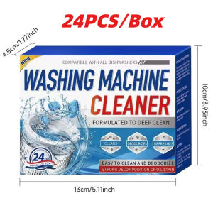 【SG SELLER】24pcs Washing Machine Cleaner Tablet Bubble Pills Washer Cleaning Supplies