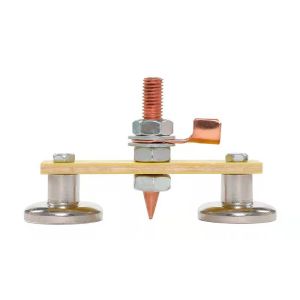 Sheet Metal Repair Machine Ground Wire Copper Clip Electric Welding Machine for Automobile Maintenance Welding Magnet Head Tail Spotter Metalworking Repair Electric Welding Tool