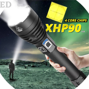 ED Powerful Light XHP90 LED flashlight USB Zoomable Torch 3 modes lamp 18650 26650 Rechargeable Battery for Hunting Lamp