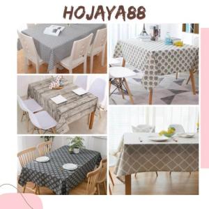 taplak meja makan / alas meja makan kanvas linen