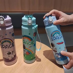 Bình Nước Làm Quà Tặng Quốc Tế Thiếu Nhi Bình Nước Nhựa An Toàn Tặng Bé Đi Học Quà 1/6 Dễ Thương