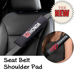 2pcs/set Seatbelt Shoulder Pad Carbon Fiber Car Seat Belt Shoulder Pad Honda Toyota