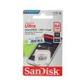 Micro SD 64GB SanDisk Ultra SDSQUNR-064G-GN3MN (100MB/s,). 