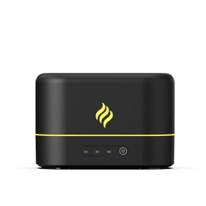 Ultrasonic Flame Air Humidifier Aroma Air Diffuser Aromatherapy Free Essential Oil Fragrance Night Light Lamp